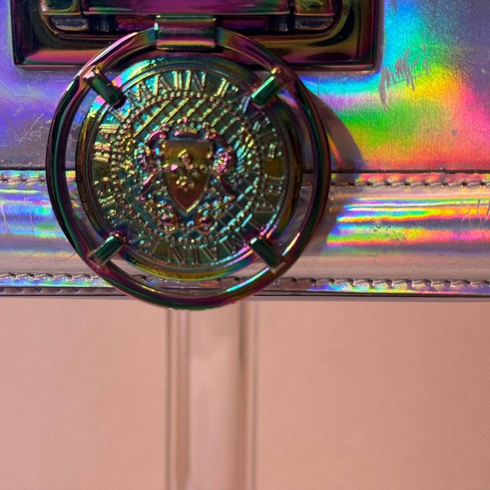 Balmain Authentic Iridescent Mini Bag RARE! - Picture 3 of 12